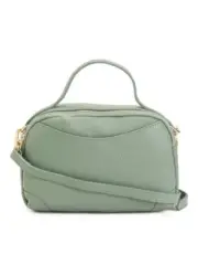 ISADORA Leather Dual Entry Crossbody - Mint