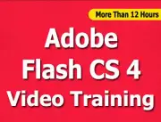Adobe Flash CS4 video training tutorials CBT - 12+ Hours