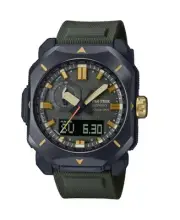 CASIO Men Digital Eco-Drive Casual Watch Classic Dress Green Dial Waterproof Rec