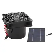 Solar Exhaust Fan Efficient Heat Dissipation Ventilation 50W Solar Panel Fan Kit 512V