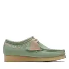 Clarks Originals Mens Wallabee Moccasin Green Suede Casual Shoes