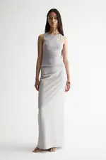 Silves Knit Top Silver Size 8 | Elka Collective