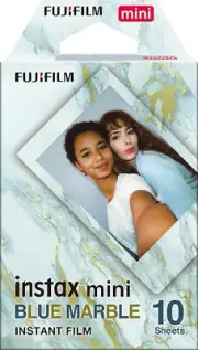 Instax Fujifilm Mini Film, Blue Marble 10 Pack