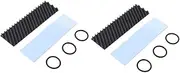 KOMBIUDA 2pcs Heating Sink for Drive 3mm Diagonal Graphene Thermal Pad Effortless Assembly Metal Fin High Performance