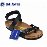 在飛比找蝦皮購物優惠-Birkenstock yara 女鞋經典軟木黑色亞光涼鞋 