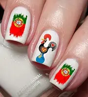 Portuguese Symbols Nail Art Decal Sticker