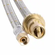 CARAVAN HOME LPG BBQ SS BRAIDED GAS HOSE 1/4 BSP FC X MALE BAYONET 3 M LONG