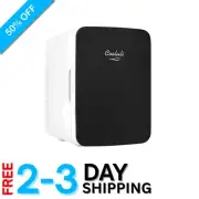 Sleek 10L Mini Fridge with Glass Front - Ideal for Dorm, Office & Road Trips