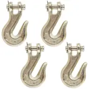 3/8 Inch Clevis Grab Hook (4-Pack), Grade 70 Chain Hooks, 6,600 LBS Working L...