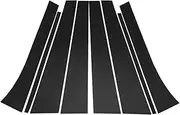 qzmty 8Pcs Car Door Window Pillar Posts Trim Cover Sticker, Fit For Buick, Enclave 2008-2017 BC Column Accessories Glossy Black side door window pillar posts cover