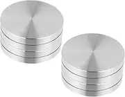 OKUMEYR 4 Pcs Aluminum Alloy Cake Turntable Rotating Base for Effortless Cake Decorating Baking Display for Versatile Kitchen Use
