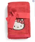 Hello Kitty HOLIDAY Hand Towels SUPER Soft Red - Set Of 2 - NWT