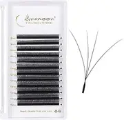 Lunamoon Fadlash (4D-0.07D/8-15 mm) Volume Eyelashes 4D W Eyelash Extensions Pre-Fanned Eyelashes W Eyelashes