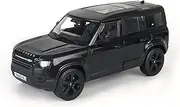 Die-cast 1:24 for Land Rover Defender 2022 Simulation Alloy Car Model Diecast Vehicle Models Decoration Collection Miniature Vehicle(Black)