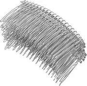 SHERCHPRY 10Pcs Metal Hair Combs for Women Elegant Inserted Combs for Styling and Veil Decoration White Iron Wire Hair Clasp Clips for Bridal and Everyday Use