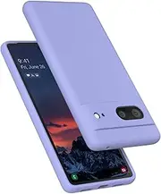 E Segoi Google Pixel 7 Case, Liquid Silicone Gel Rubber Shockproof Case Soft Microfiber Cloth Lining Cushion Compatible with Pixel7 6.3 inch (Purple)