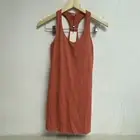 Calia Women's Energize Halter Neck Inner Short Exercise Dress Rose WAX15035 New