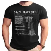 SR-71 Blackbird Mach 3 Schematic Adult T-Shirt