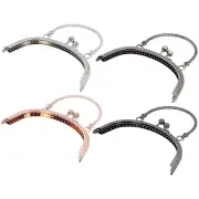 Semicircle Purse Handle Frame Metal Handbags Clasp Lock 16.5cm Bag DIY