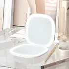 Double-Sided USB Rechargeable Travel Makeup Mirror with Lights and Magnification
