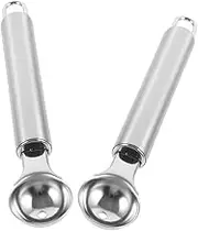FUNOMOCYA Melon Baller Ice Scooper Professional Stainless Steel Fruit Spoons Watermelon Scoops Set
