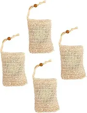 CTIRCHIU 4Pcs Soap Net Bags for Foaming Drawstring Design Soap Saver Pouches Convenient Mesh Bags for Handmade Soap for Bathroom Use