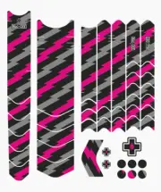 Muc-Off E-MTB Mountain Bike Pink Bolt/Gray Frame Protector Kit (20314)