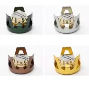 Adjustable Brass Alcohol Stove Burner Alloy Stand Lid Outdoor Camping Cookware b