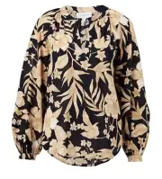 WITCHERY Sketch Floral Cotton Blouse SIZE 6 BNWT