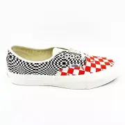 Vans Vault OG Authentic LX (Canvas) Logo Checkerboard Flame Black Mens Shoes