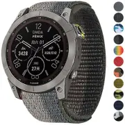 Elastic Nylon Loop Watch Band Strap For Garmin Fenix 5 5X Plus 6 6X Pro 7 7X 935