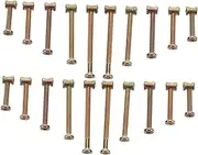 1 Box Box of Wooden Bed Screws and Bolts Assortment Carbon Steel Hardware Kit for Furniture Assembly Easy Installation for Cots Beds Chairs