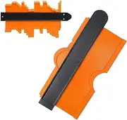 Contour Gauge Duplicator 10 Inch Duplicator, Easy Transfer Contour Gauge Duplicator Tool Precisely Cut for Carpenter Must Have Tool for DIY Enthusiast, for Men Dad (Orange)