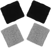 Baluue 4pcs Sweatbands Tennis Bands Sweat Absorbent Sweatbands Protectors for Football Basketball Running Athletic Sports and Working Out