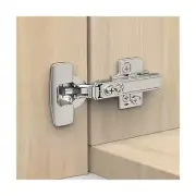50 Pack Frameless Full Overlay Concealed European Hinges, Self Closing Satin ...