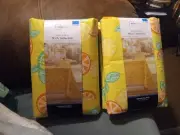 Two Mainstays Rectangle Peva Tablecloths/ Free Shipping/ $15