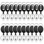 20 Pack Retractable Badge Holders, Retractable Badge Reel Clips Holders, ID C...
