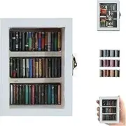 Anxiety Bookshelf (60PCS Mini Books), Shake Bookshelf Shake Away Your Anxiety, Miniature Book Library, For Home Room Living Room Office Decor Mini Bookshelf (white small bookshelf)