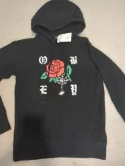 Women's Obey Propaganda Black Rose Hoodie Xs
