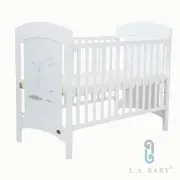 【L.A. Baby】Austin奧斯汀嬰兒床/中床/童床/白色(白色)