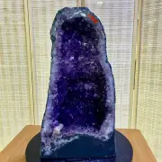 49LB Large Natural Amethyst Geode Cathedral Crystal Cluster Specimen Healing