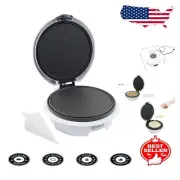 Electric Waffle Cone Maker with Non-Stick Surface - Perfect for Family Desserts