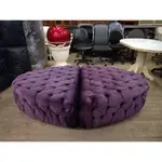 【惜福二手店】紫羅蘭法式中島型沙發 戎布沙發 中島沙發 中島椅凳