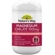 Nature's Way Magnesium Chelate 1000mg - 100 Tablets