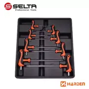 Harden 8pc T-Handle Hex Allen Key with Ballend Set: 2-2.5-3-4-5-6-8-10mm