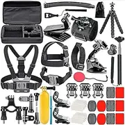 50 Pack for Gopro Hero 13 12 11 10 9 8 7 6 Accessory Kit Bundle Chest Head Mount