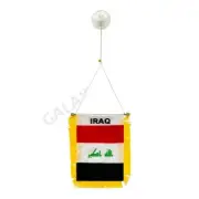 Iraq Flag Mini Banner / Iraq Flag / Double Sided Mini Iraq Car Window Flag