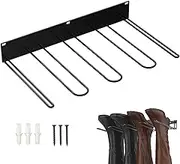 Boot Rack Heavy Duty Metal Pre-drilled Wall Mounted Storage Boot Hangers 16.3x9.3x2.4in Corrosion Resistant Shoe Rack for Indoor Outdoor, Wall Mounted Shoe Rack