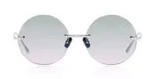 Anna-Karin Karlsson CRYSTAL NEST - ROUND White Gold Blush Men's Sunglasses Silver Size 52