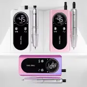 Nail Drill Machine 45000RPM Electric Portable Nail File Rechargeable Nail Sand